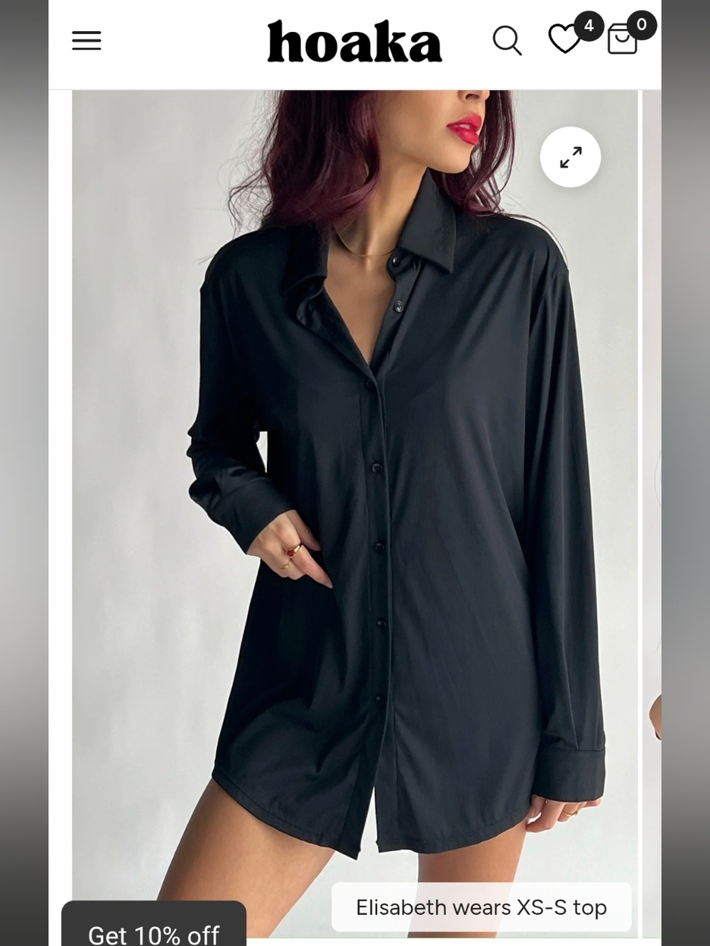 Hoaka - Black Lined Chemise